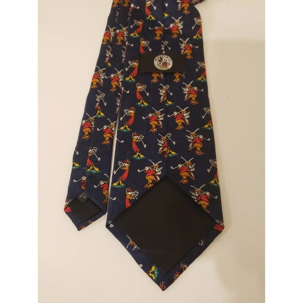 Disney Mickey and Company Neck‎ Tie Goofy Golf Print
